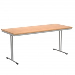 Klapptisch, 170x70 cm (B/T), 72 cm hoch, T-Fuß, 